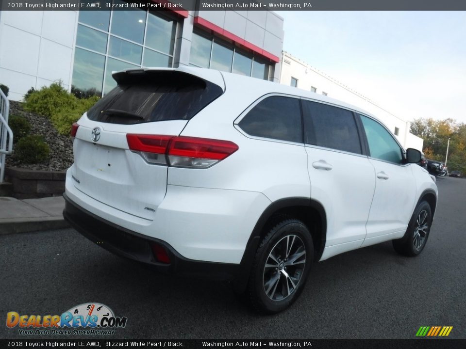 2018 Toyota Highlander LE AWD Blizzard White Pearl / Black Photo #14