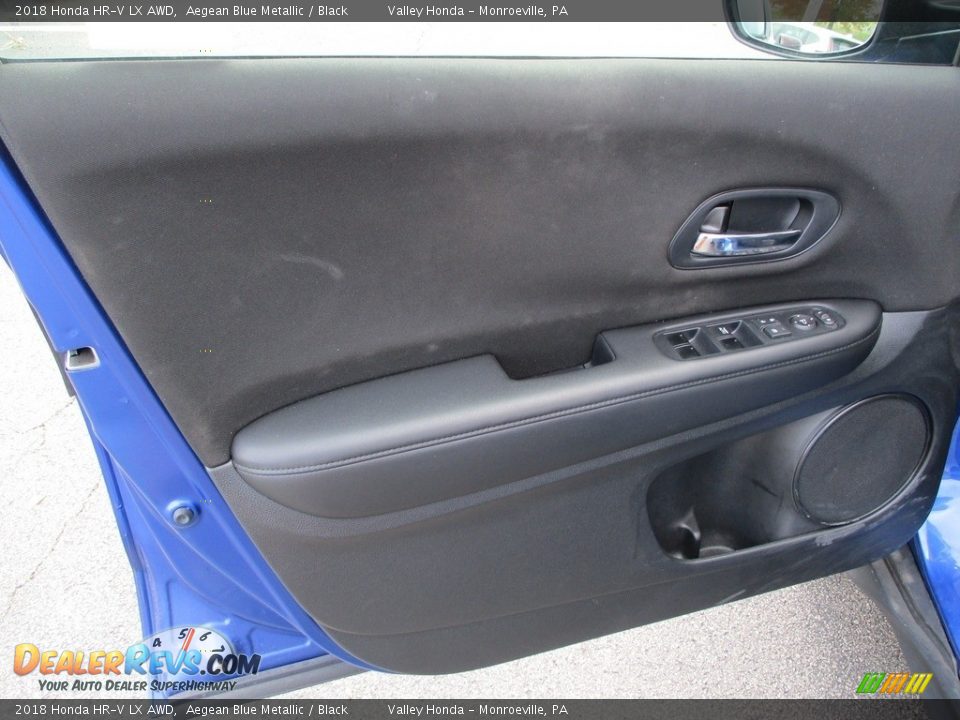 2018 Honda HR-V LX AWD Aegean Blue Metallic / Black Photo #11