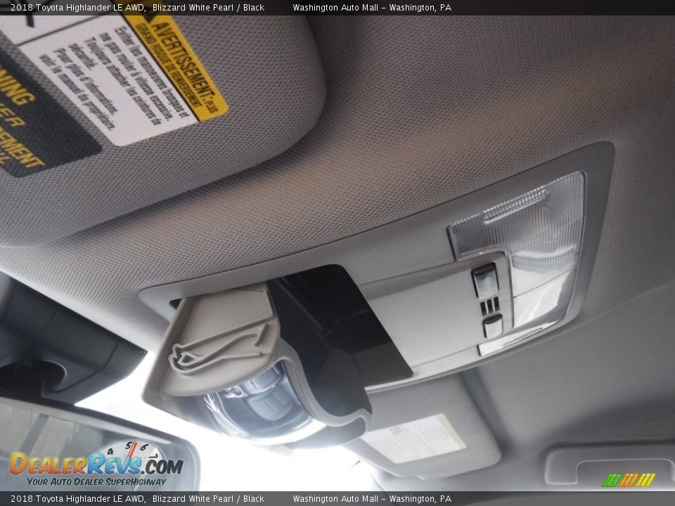 2018 Toyota Highlander LE AWD Blizzard White Pearl / Black Photo #21