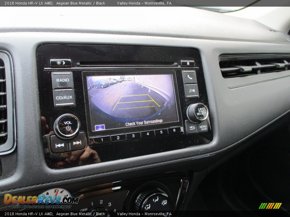 2018 Honda HR-V LX AWD Aegean Blue Metallic / Black Photo #16