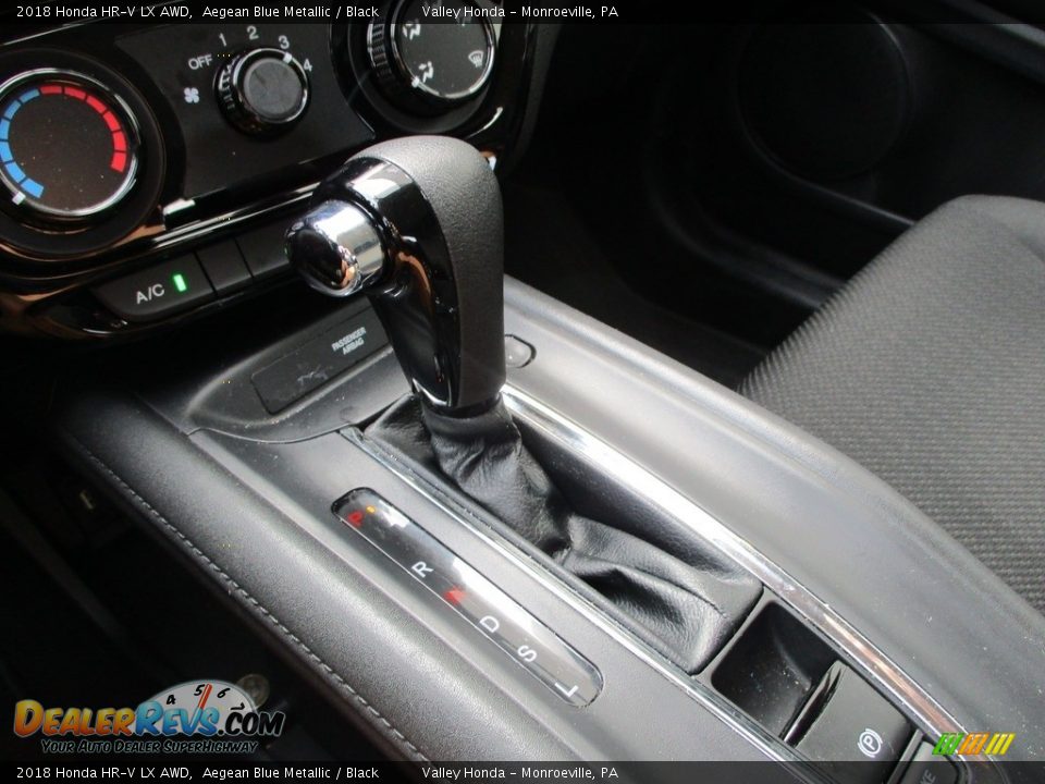 2018 Honda HR-V LX AWD Aegean Blue Metallic / Black Photo #17