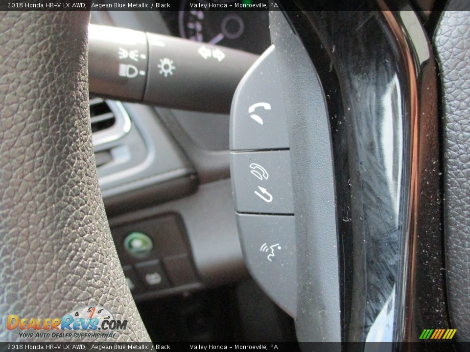 2018 Honda HR-V LX AWD Aegean Blue Metallic / Black Photo #18