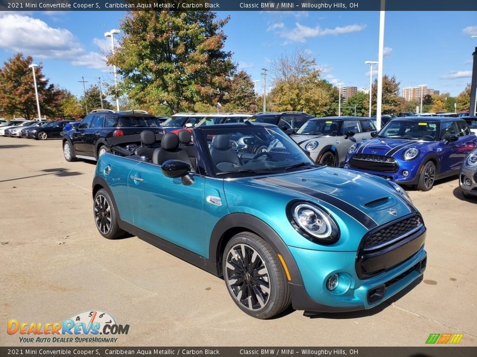 Front 3/4 View of 2021 Mini Convertible Cooper S Photo #1