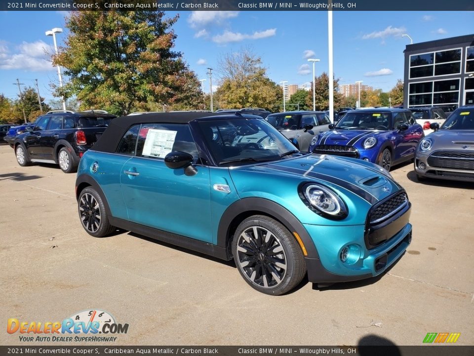 Caribbean Aqua Metallic 2021 Mini Convertible Cooper S Photo #2