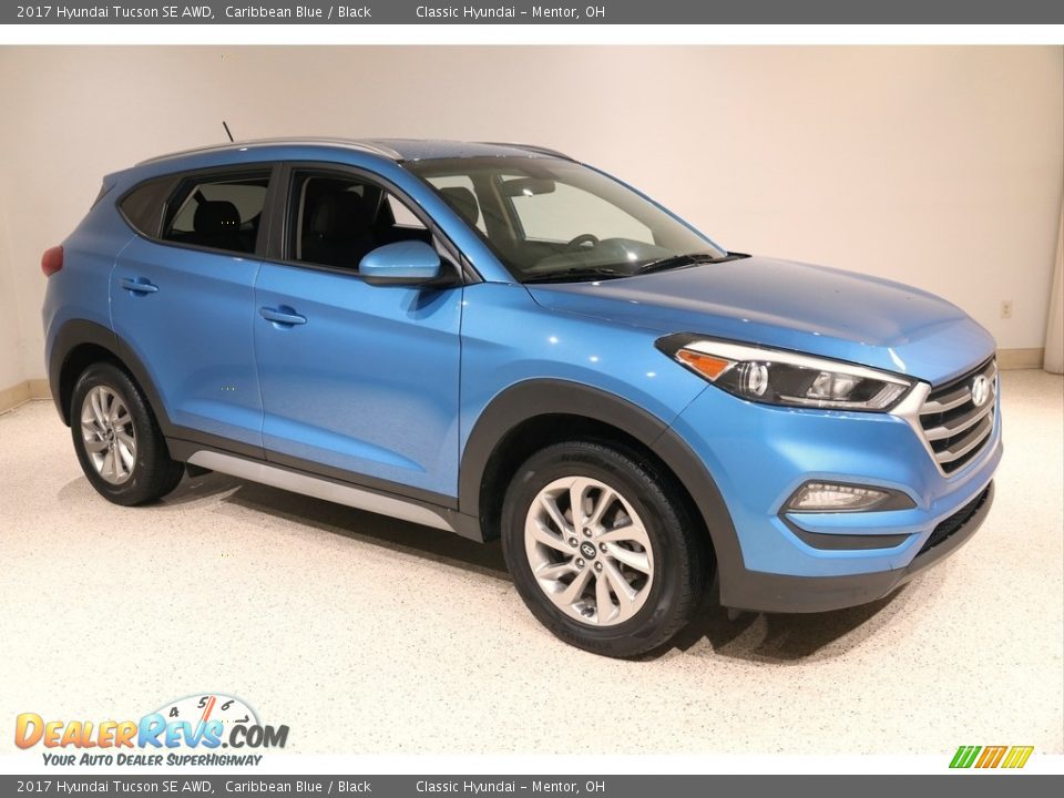 2017 Hyundai Tucson SE AWD Caribbean Blue / Black Photo #1