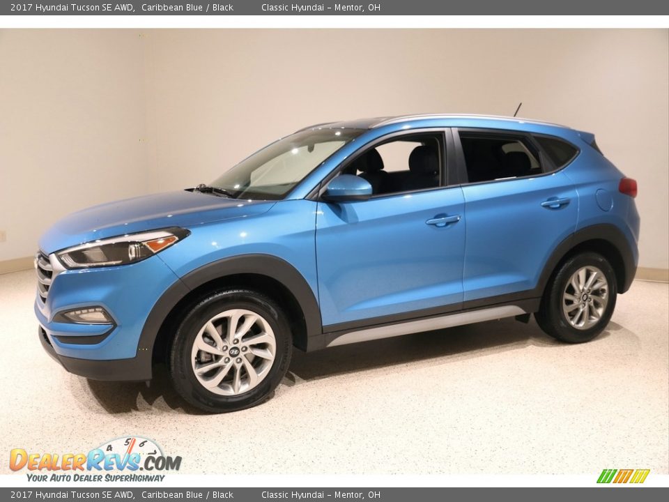 2017 Hyundai Tucson SE AWD Caribbean Blue / Black Photo #3