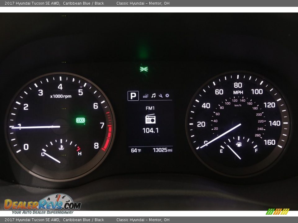 2017 Hyundai Tucson SE AWD Caribbean Blue / Black Photo #8