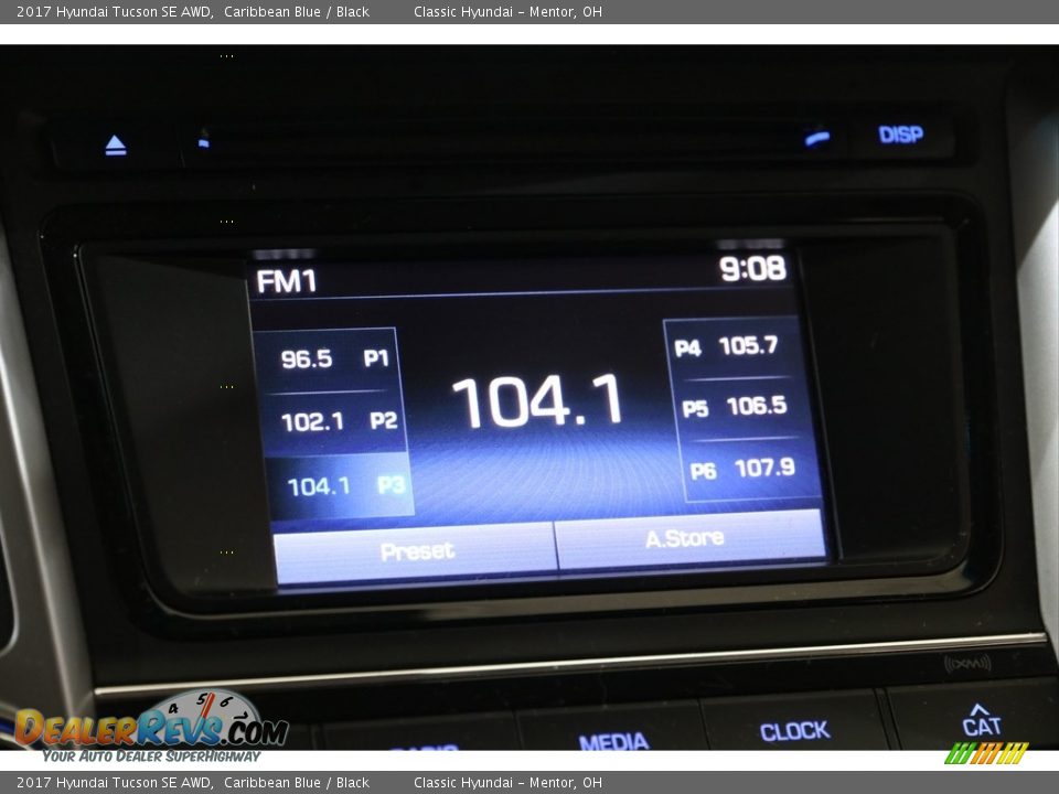 2017 Hyundai Tucson SE AWD Caribbean Blue / Black Photo #10