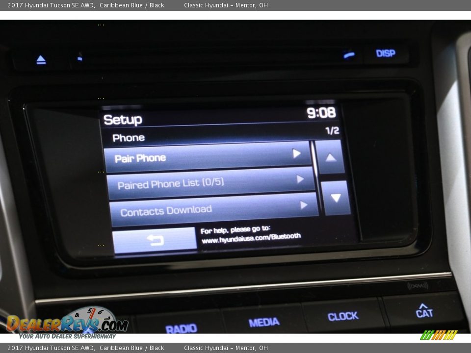 2017 Hyundai Tucson SE AWD Caribbean Blue / Black Photo #11