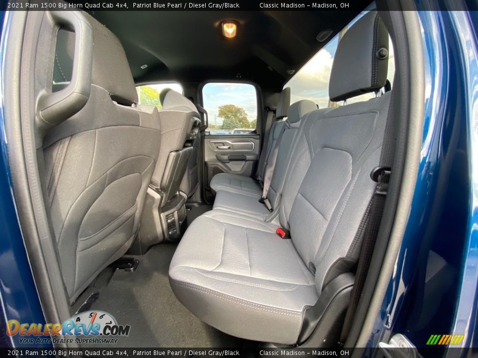 2021 Ram 1500 Big Horn Quad Cab 4x4 Patriot Blue Pearl / Diesel Gray/Black Photo #3