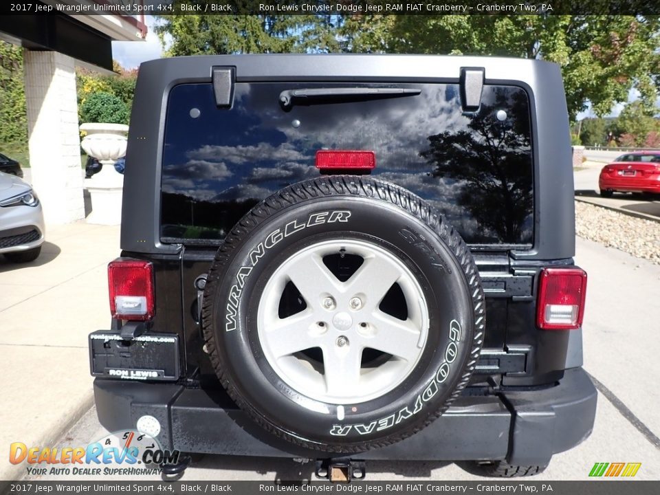 2017 Jeep Wrangler Unlimited Sport 4x4 Black / Black Photo #3