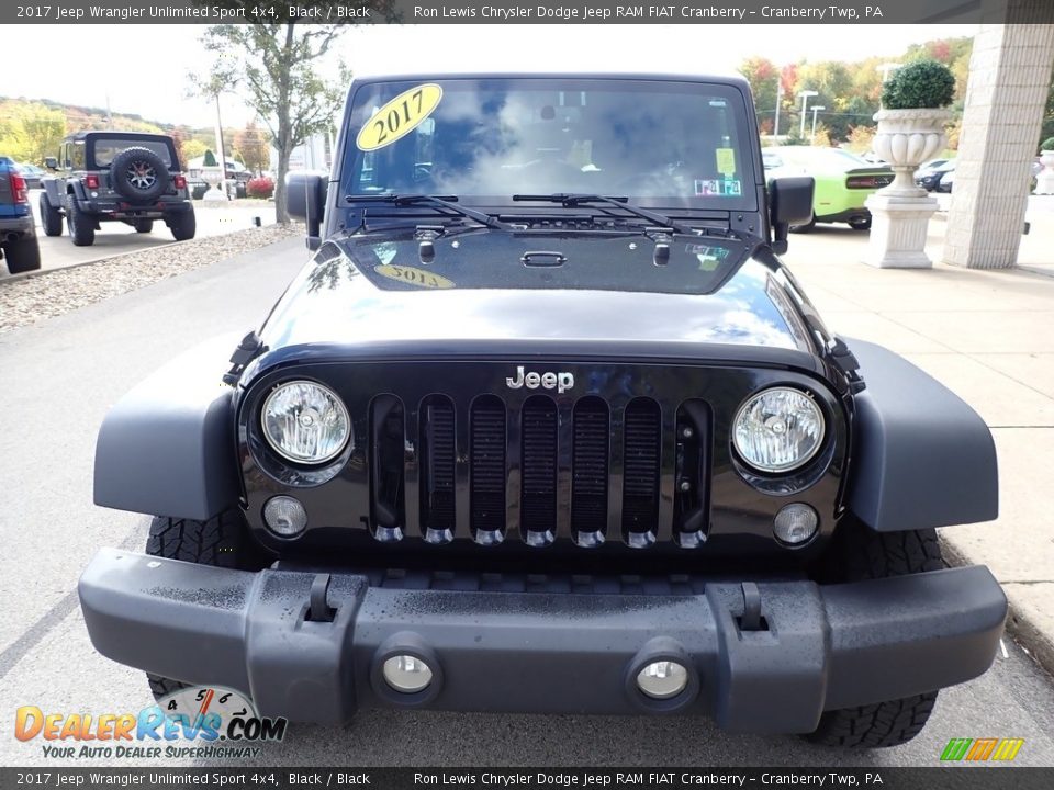 2017 Jeep Wrangler Unlimited Sport 4x4 Black / Black Photo #8