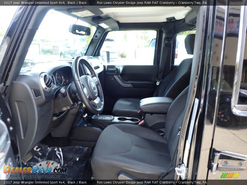 2017 Jeep Wrangler Unlimited Sport 4x4 Black / Black Photo #13