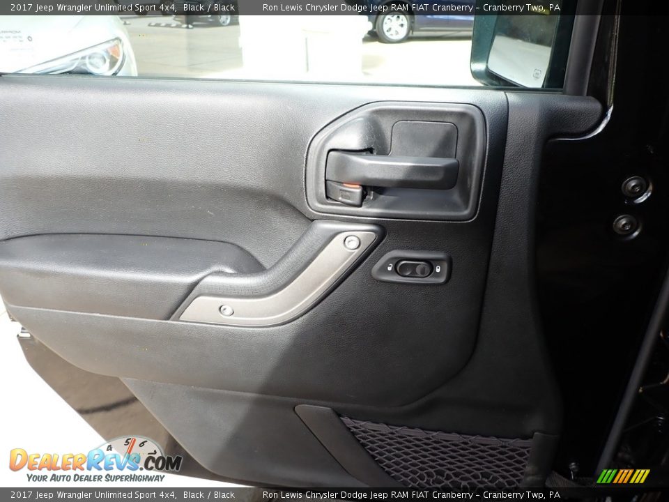 2017 Jeep Wrangler Unlimited Sport 4x4 Black / Black Photo #16