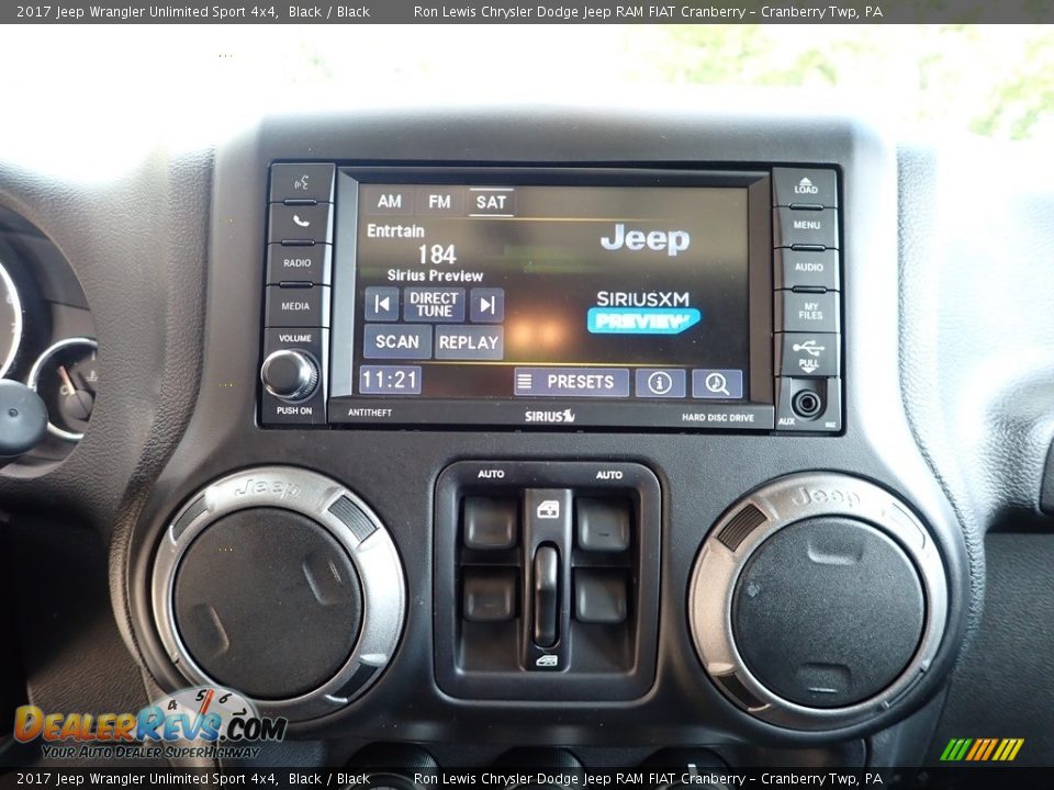 2017 Jeep Wrangler Unlimited Sport 4x4 Black / Black Photo #18