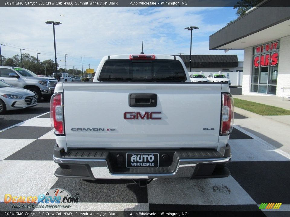 2020 GMC Canyon SLE Crew Cab 4WD Summit White / Jet Black Photo #4