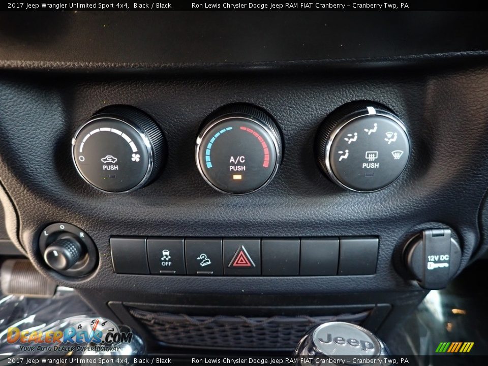 2017 Jeep Wrangler Unlimited Sport 4x4 Black / Black Photo #19