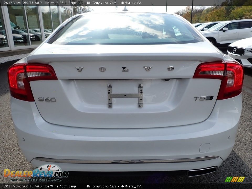 2017 Volvo S60 T5 AWD Ice White / Soft Beige Photo #4