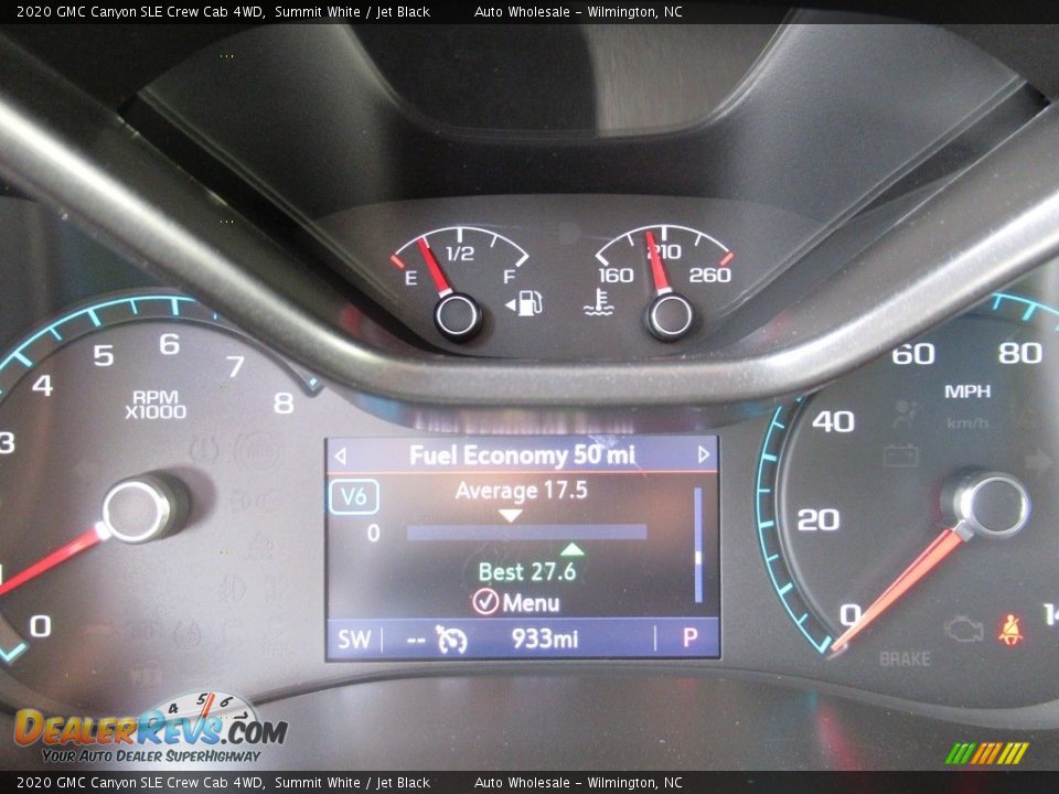 2020 GMC Canyon SLE Crew Cab 4WD Summit White / Jet Black Photo #15