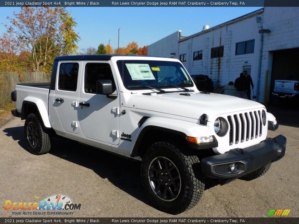 2021 Jeep Gladiator Sport 4x4 Bright White / Black Photo #3