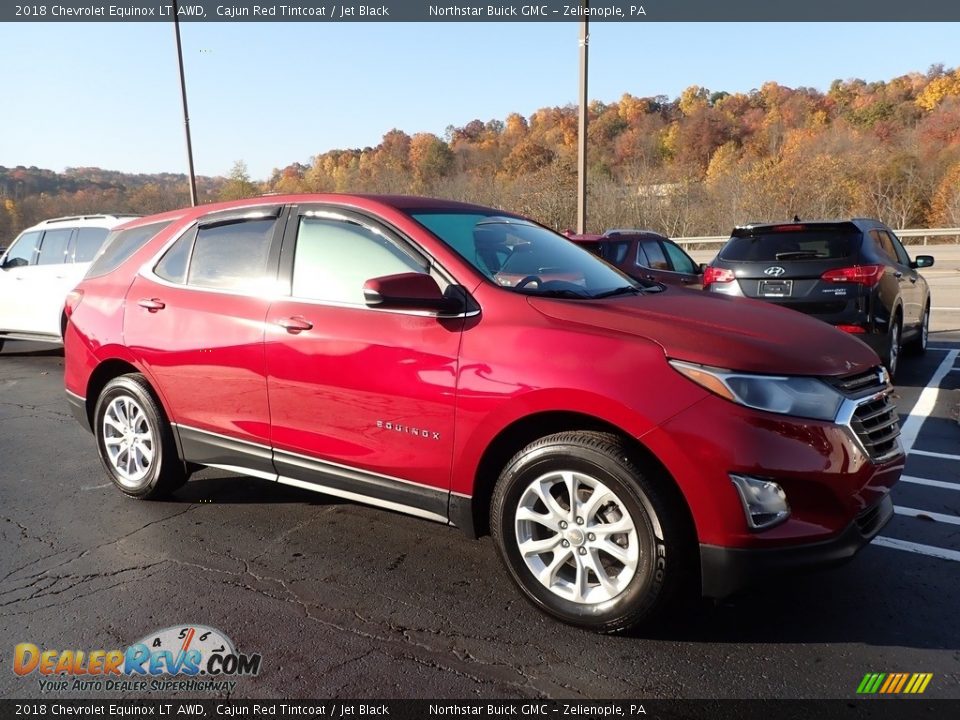 2018 Chevrolet Equinox LT AWD Cajun Red Tintcoat / Jet Black Photo #4