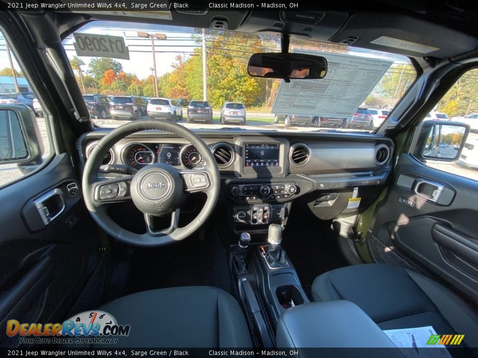 2021 Jeep Wrangler Unlimited Willys 4x4 Sarge Green / Black Photo #5
