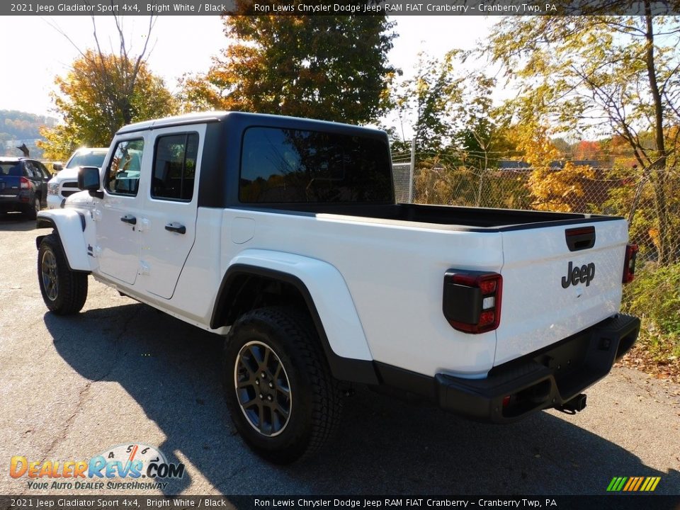2021 Jeep Gladiator Sport 4x4 Bright White / Black Photo #8