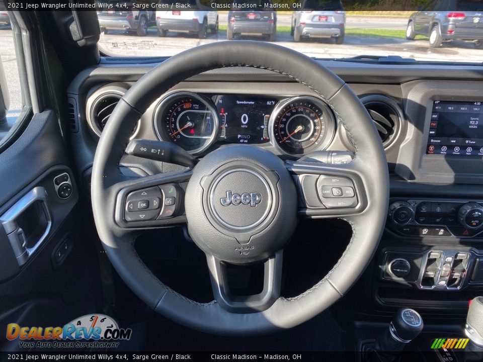 2021 Jeep Wrangler Unlimited Willys 4x4 Sarge Green / Black Photo #6