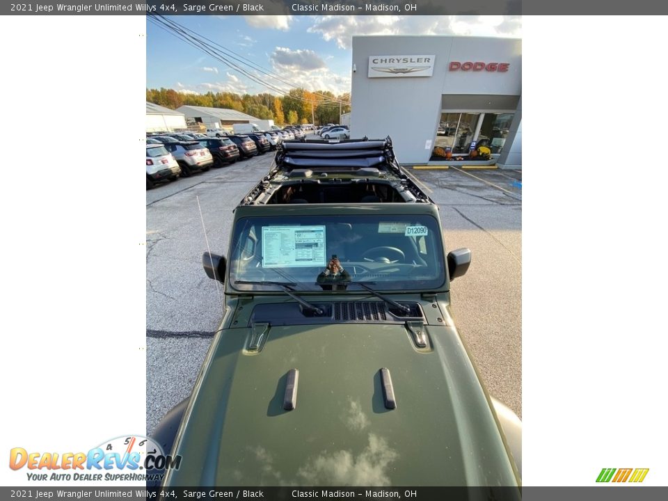 2021 Jeep Wrangler Unlimited Willys 4x4 Sarge Green / Black Photo #9