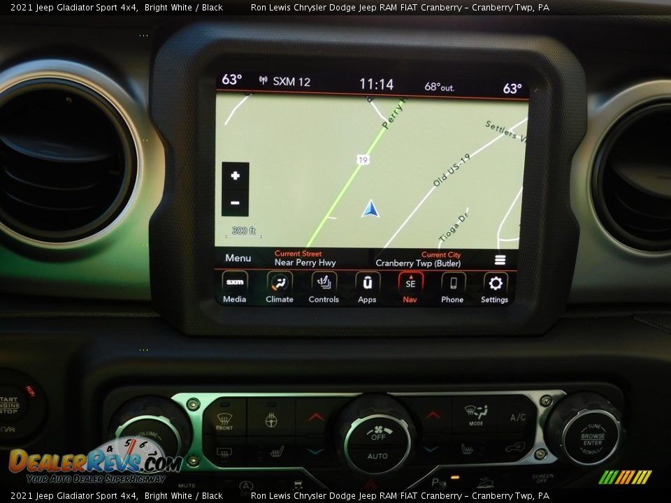 2021 Jeep Gladiator Sport 4x4 Bright White / Black Photo #15