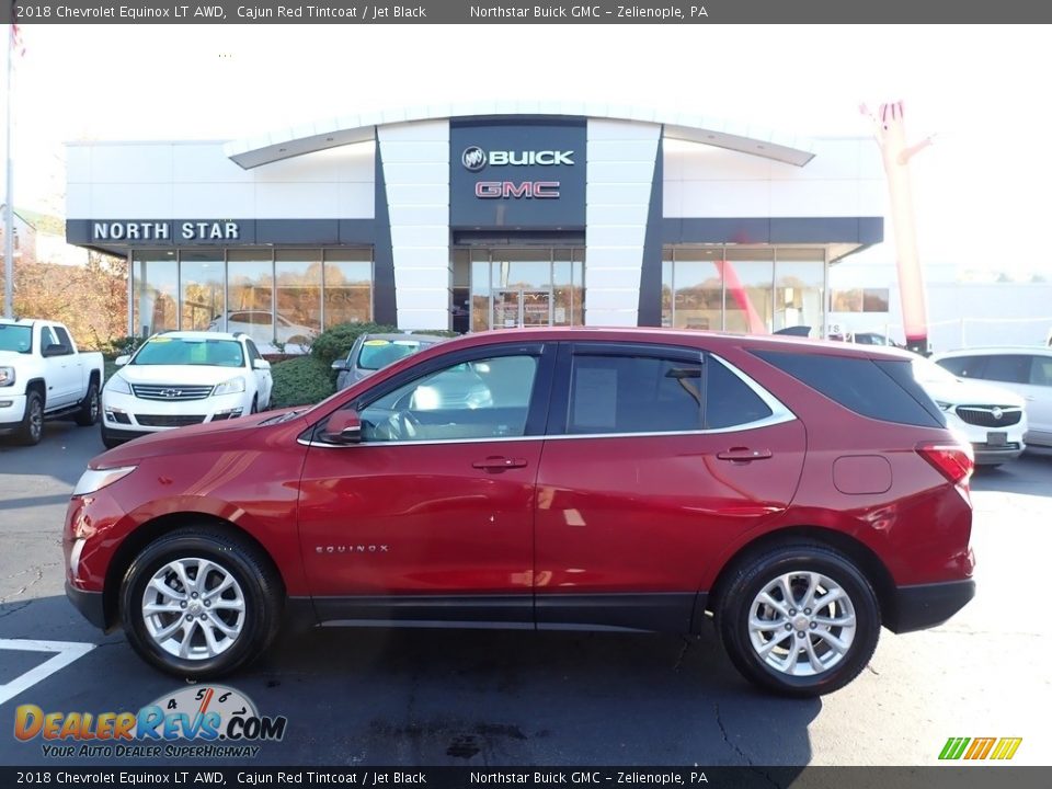 2018 Chevrolet Equinox LT AWD Cajun Red Tintcoat / Jet Black Photo #14