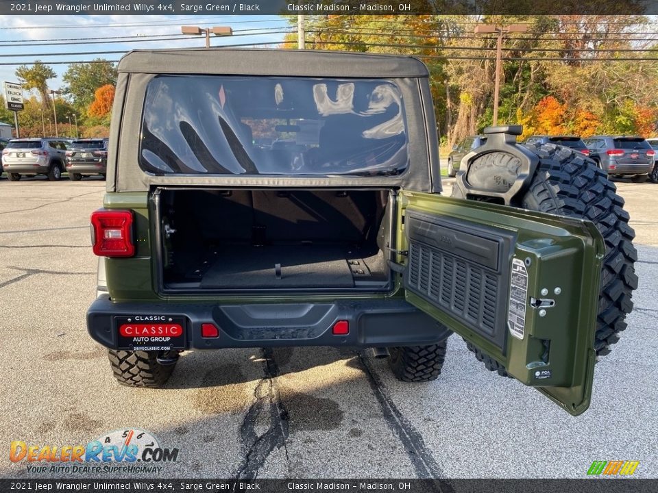 2021 Jeep Wrangler Unlimited Willys 4x4 Sarge Green / Black Photo #14