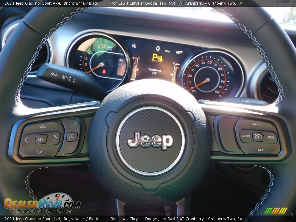 2021 Jeep Gladiator Sport 4x4 Bright White / Black Photo #19