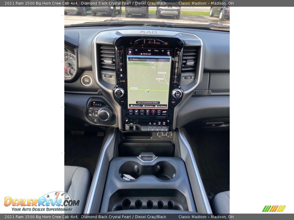 2021 Ram 1500 Big Horn Crew Cab 4x4 Diamond Black Crystal Pearl / Diesel Gray/Black Photo #6
