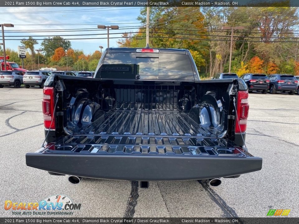 2021 Ram 1500 Big Horn Crew Cab 4x4 Diamond Black Crystal Pearl / Diesel Gray/Black Photo #11