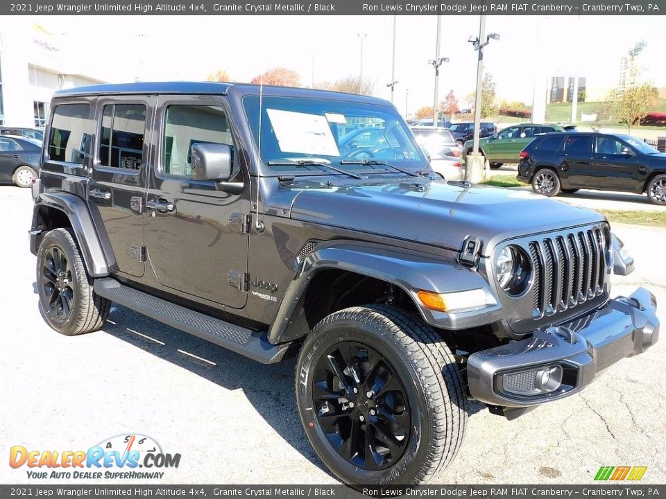 2021 Jeep Wrangler Unlimited High Altitude 4x4 Granite Crystal Metallic / Black Photo #3