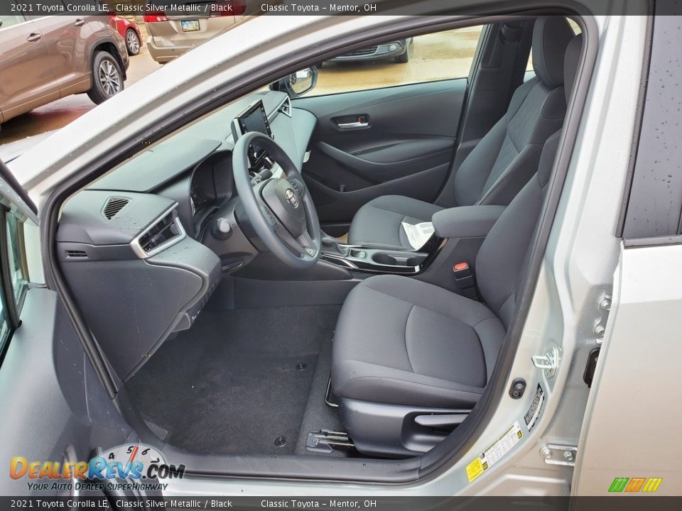 Black Interior - 2021 Toyota Corolla LE Photo #2