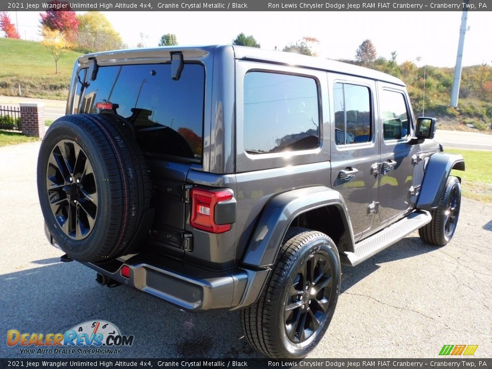 2021 Jeep Wrangler Unlimited High Altitude 4x4 Granite Crystal Metallic / Black Photo #5