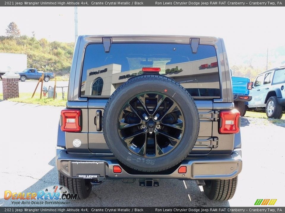 2021 Jeep Wrangler Unlimited High Altitude 4x4 Granite Crystal Metallic / Black Photo #6