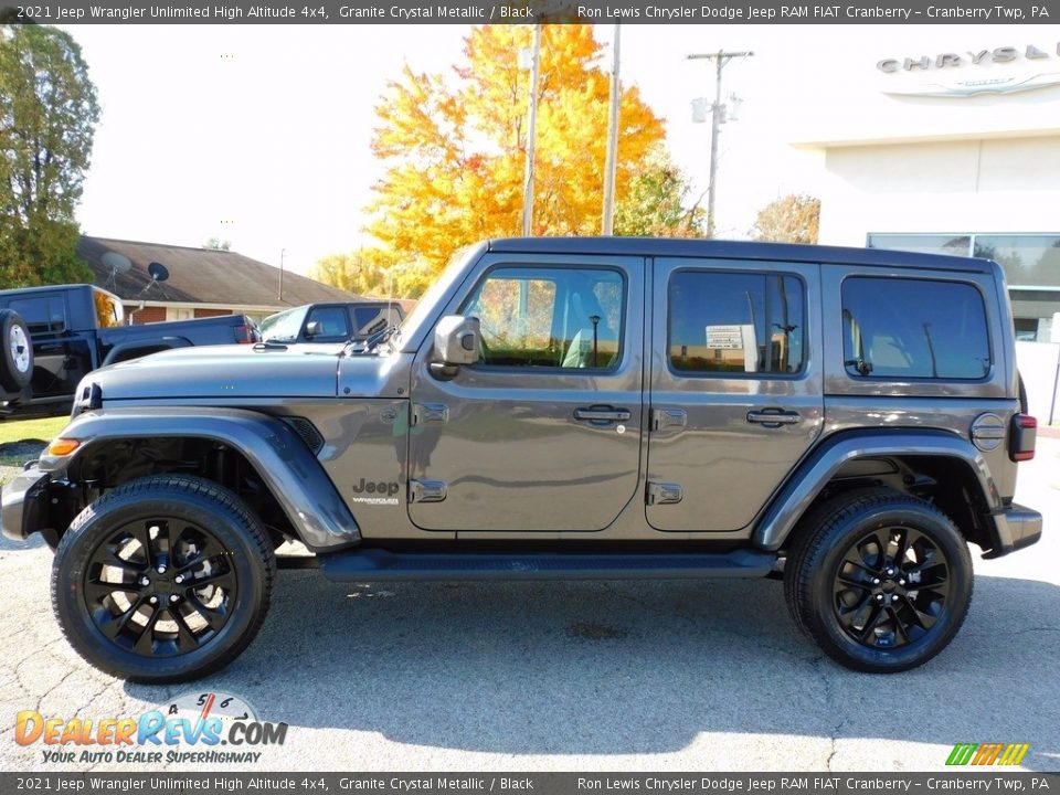 2021 Jeep Wrangler Unlimited High Altitude 4x4 Granite Crystal Metallic / Black Photo #9