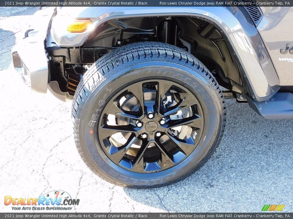 2021 Jeep Wrangler Unlimited High Altitude 4x4 Granite Crystal Metallic / Black Photo #10