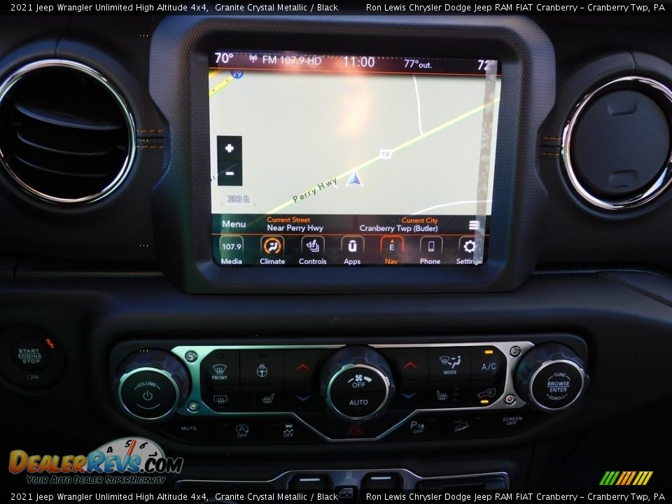 2021 Jeep Wrangler Unlimited High Altitude 4x4 Granite Crystal Metallic / Black Photo #15