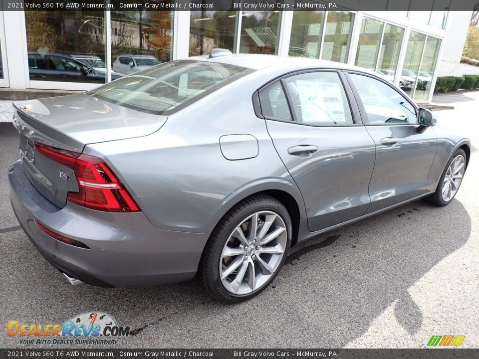 2021 Volvo S60 T6 AWD Momentum Osmium Gray Metallic / Charcoal Photo #2