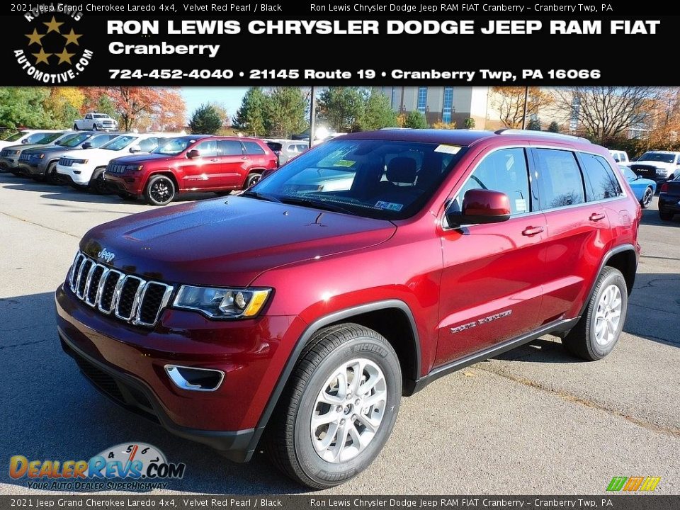 2021 Jeep Grand Cherokee Laredo 4x4 Velvet Red Pearl / Black Photo #1