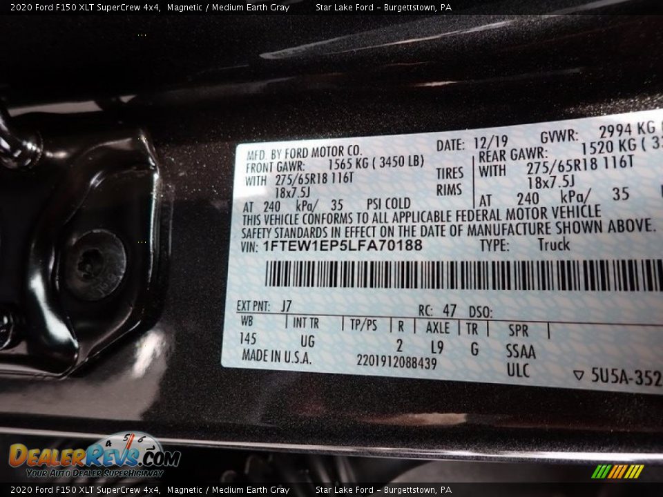2020 Ford F150 XLT SuperCrew 4x4 Magnetic / Medium Earth Gray Photo #15