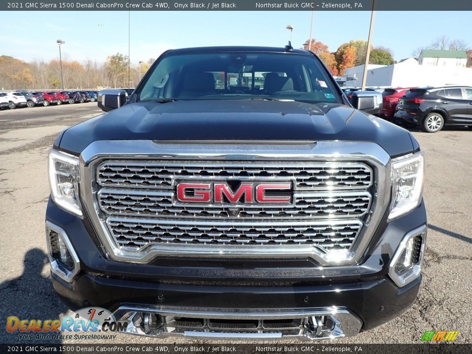 Onyx Black 2021 GMC Sierra 1500 Denali CabonPro Crew Cab 4WD Photo #2
