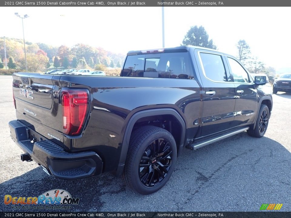 Onyx Black 2021 GMC Sierra 1500 Denali CabonPro Crew Cab 4WD Photo #5