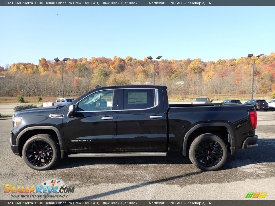 Onyx Black 2021 GMC Sierra 1500 Denali CabonPro Crew Cab 4WD Photo #8