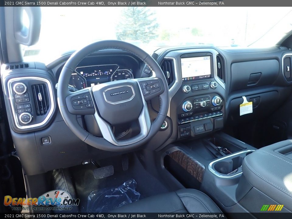 Jet Black Interior - 2021 GMC Sierra 1500 Denali CabonPro Crew Cab 4WD Photo #14