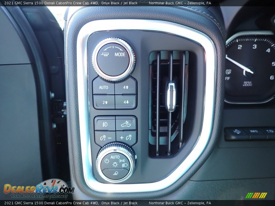 Controls of 2021 GMC Sierra 1500 Denali CabonPro Crew Cab 4WD Photo #16